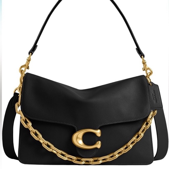 Coach Chain Tabby 30 Shoulder Bag - Black/Gold